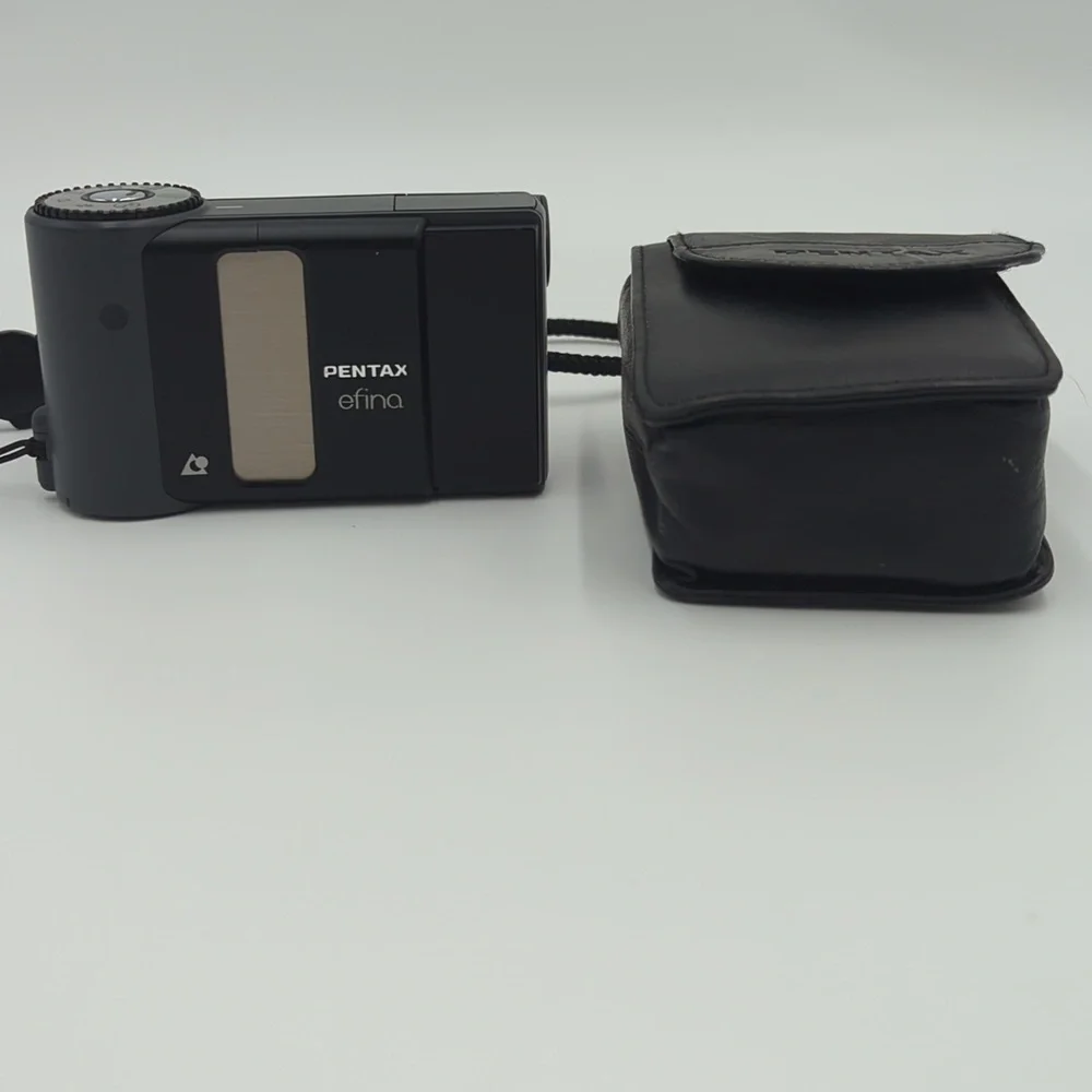 Pentax Efina APS Film Camera Vintage Black Compact Point & Shoot Retro Y2K